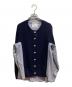 sacai（サカイ）の古着「シャツドッキングカーディガン」｜ネイビー