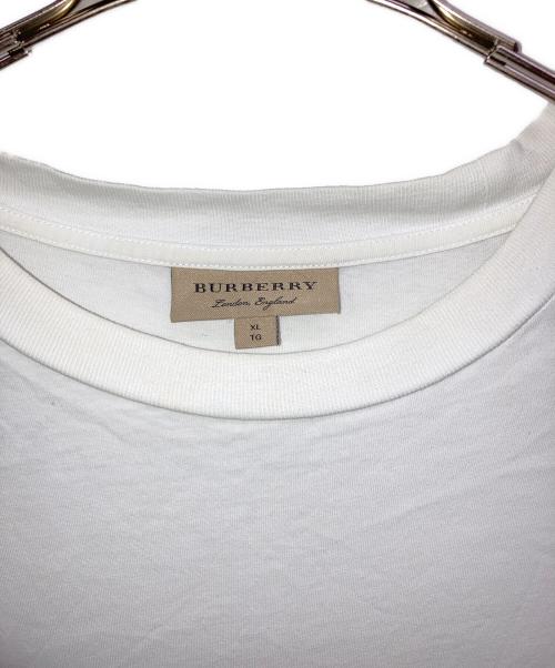 BURBERRY（バーバリー）BURBERRY (バーバリー) コットンロゴTシャツ ホワイト サイズ:XLの古着・服飾アイテム