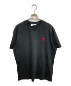 amiアミ）の古着「ハートロゴTシャツ」｜ブラック