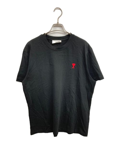 ami（アミ）ami (アミ) ハートロゴTシャツ ブラック サイズ:XLの古着・服飾アイテム