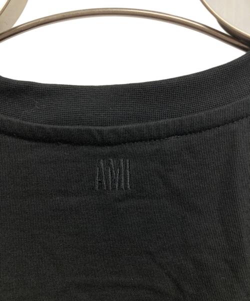 ami（アミ）ami (アミ) ハートロゴTシャツ ブラック サイズ:XLの古着・服飾アイテム