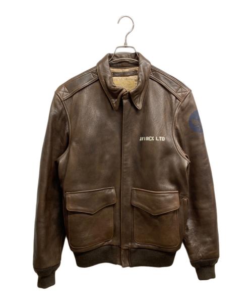 AVIREX（アヴィレックス）AVIREX (アヴィレックス) A-2フライトジャケット ブラック サイズ:Lの古着・服飾アイテム