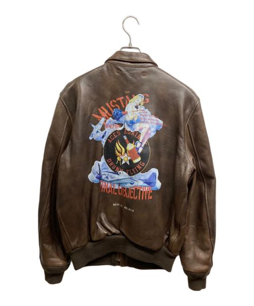 AVIREX（アヴィレックス）AVIREX (アヴィレックス) A-2フライトジャケット ブラック サイズ:Lの古着・服飾アイテム