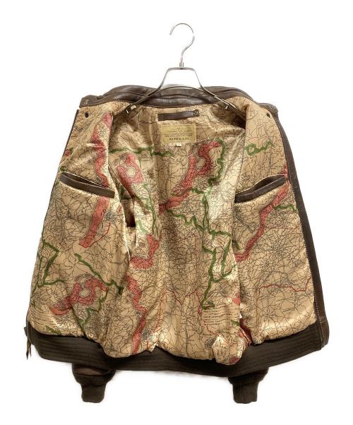 AVIREX（アヴィレックス）AVIREX (アヴィレックス) A-2フライトジャケット ブラック サイズ:Lの古着・服飾アイテム