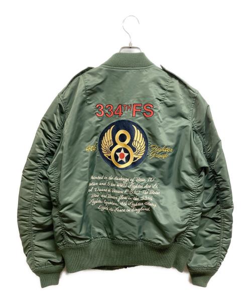 AVIREX（アヴィレックス）AVIREX (アヴィレックス) フライトジャケット カーキ サイズ:XLの古着・服飾アイテム