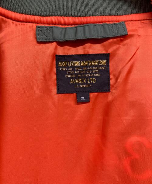 AVIREX（アヴィレックス）AVIREX (アヴィレックス) フライトジャケット カーキ サイズ:XLの古着・服飾アイテム