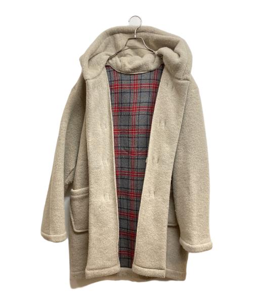 lucien pellat-finet（ルシアン・ペラフィネ）lucien pellat-finet (ルシアン・ペラフィネ) バックスカルダッフルコート ベージュ サイズ:Lの古着・服飾アイテム