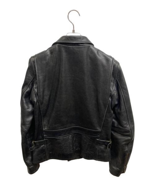 AVIREX（アヴィレックス）AVIREX (アヴィレックス) カウレザー トラッカー ジャケット ブラック サイズ:36の古着・服飾アイテム