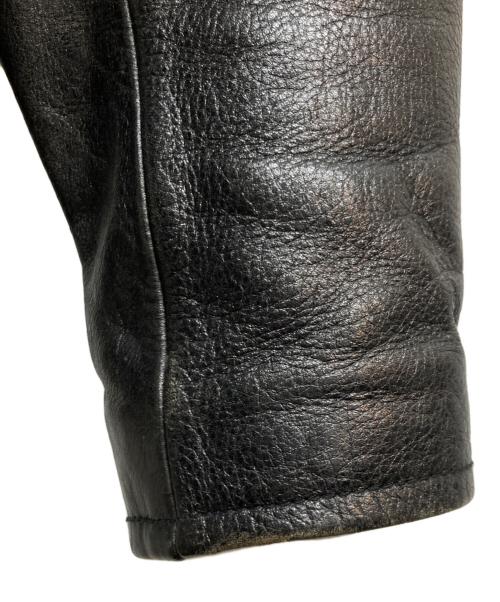 AVIREX（アヴィレックス）AVIREX (アヴィレックス) カウレザー トラッカー ジャケット ブラック サイズ:36の古着・服飾アイテム