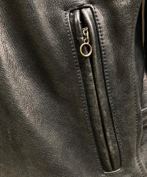 AVIREX（アヴィレックス）AVIREX (アヴィレックス) カウレザー トラッカー ジャケット ブラック サイズ:36の古着・服飾アイテム