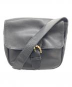 COACHコーチ）の古着「レザーショルダーバッグ」｜ブラック