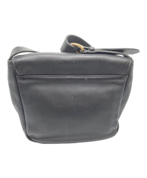 COACH（コーチ）COACH (コーチ) レザーショルダーバッグ ブラックの古着・服飾アイテム