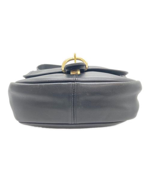 COACH（コーチ）COACH (コーチ) レザーショルダーバッグ ブラックの古着・服飾アイテム