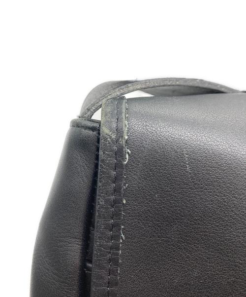 COACH（コーチ）COACH (コーチ) レザーショルダーバッグ ブラックの古着・服飾アイテム