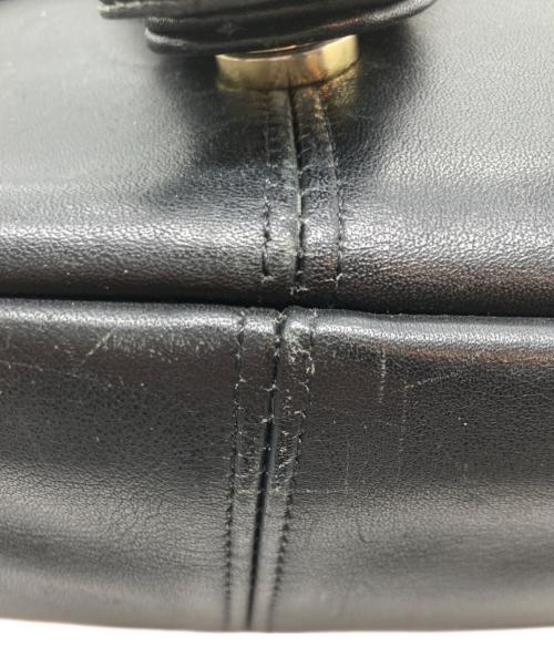 COACH（コーチ）COACH (コーチ) レザーショルダーバッグ ブラックの古着・服飾アイテム