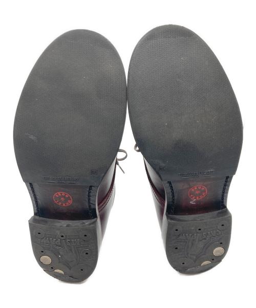 WHEEL ROBE（ウィールローブ）WHEEL ROBE (ウィールローブ) PUNCHED CAP DERBY バーガンディー サイズ:6Dの古着・服飾アイテム