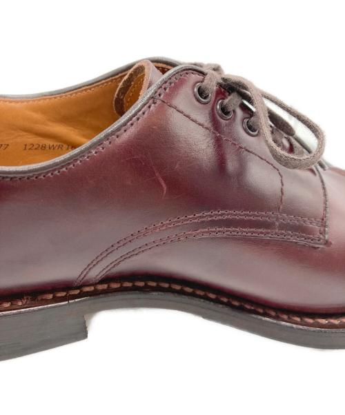 WHEEL ROBE（ウィールローブ）WHEEL ROBE (ウィールローブ) PUNCHED CAP DERBY バーガンディー サイズ:6Dの古着・服飾アイテム