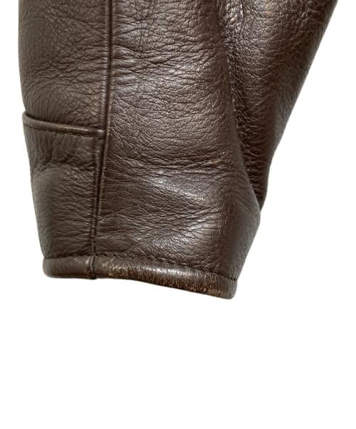 HARLEY-DAVIDSON（ハーレーダビッドソン）HARLEY-DAVIDSON (ハーレーダビッドソン) レザートラッカージャケット ブラウン サイズ:40の古着・服飾アイテム