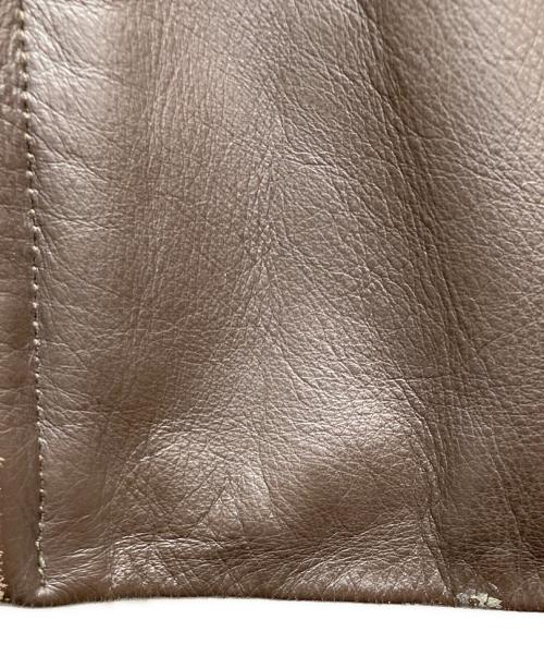 HARLEY-DAVIDSON（ハーレーダビッドソン）HARLEY-DAVIDSON (ハーレーダビッドソン) レザートラッカージャケット ブラウン サイズ:40の古着・服飾アイテム