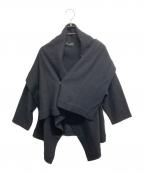 MOYURUモユル）の古着「変形ニットジャケット」｜ブラック