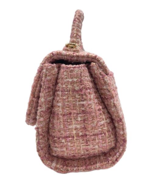 CELFORD（セルフォード）CELFORD (セルフォード) ツイードミニハンドバッグ ピンク 未使用品の古着・服飾アイテム
