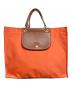LONGCHAMP（ロンシャン）の古着「ショッピングバッグ」｜オレンジ