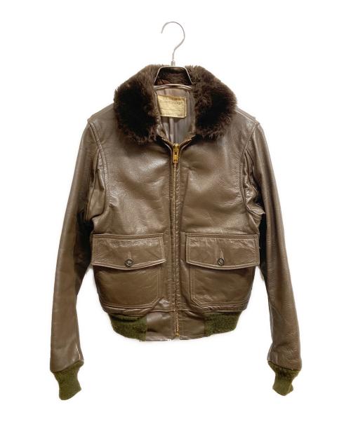 Schott（ショット）Schott (ショット) A-2タイプフライトジャケット ブラウン サイズ:Mの古着・服飾アイテム
