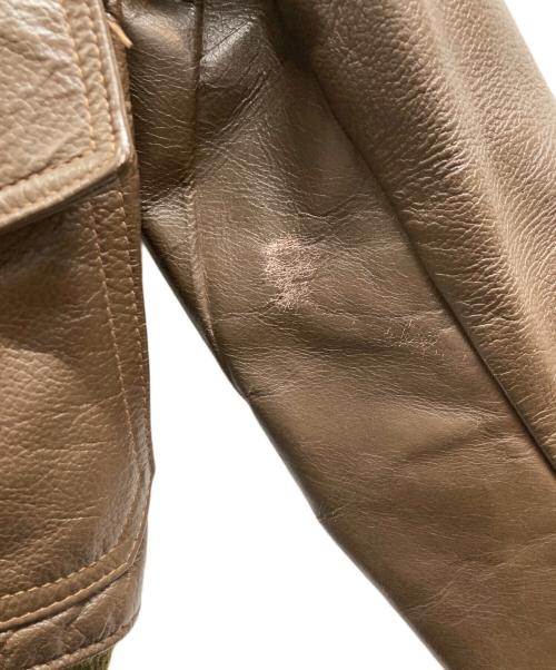 Schott（ショット）Schott (ショット) A-2タイプフライトジャケット ブラウン サイズ:Mの古着・服飾アイテム