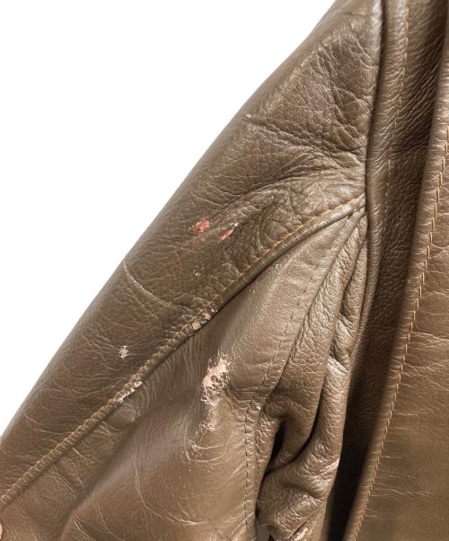 Schott（ショット）Schott (ショット) A-2タイプフライトジャケット ブラウン サイズ:Mの古着・服飾アイテム