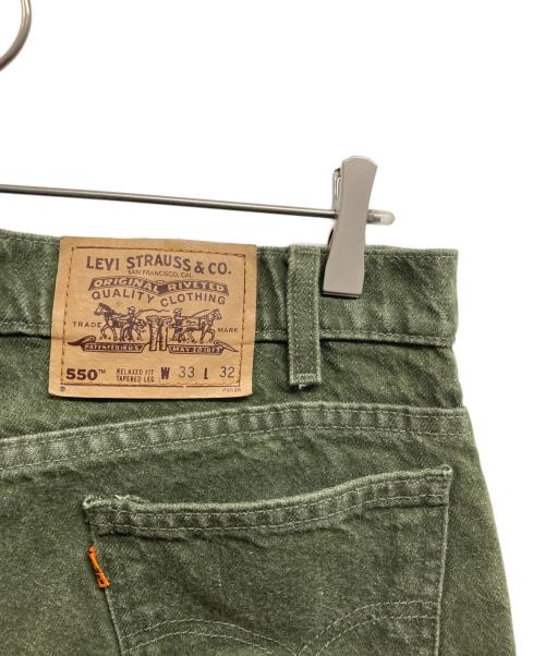 LEVI'S（リーバイス）LEVI'S (リーバイス) 90ｓ550先染デニムパンツ グリーン サイズ:W33の古着・服飾アイテム