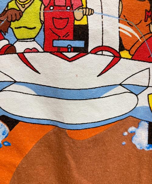 STANLEY DESANTIS（スタンリーデサンティス）STANLEY DESANTIS (スタンリーデサンティス) 90ｓプリントTシャツ オレンジ サイズ:Mの古着・服飾アイテム