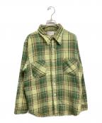 big macビッグマック）の古着「70ｓヘビーネルシャツ」｜グリーン