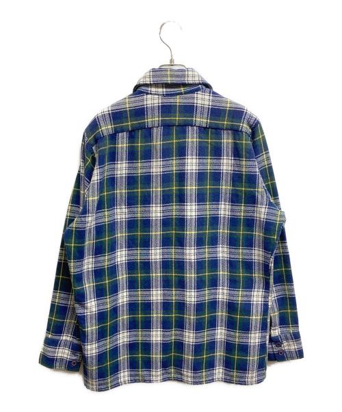 McGREGOR（マックレガー）McGREGOR (マクレガー) チェックネルシャツ ネイビー×グリーン サイズ:Lの古着・服飾アイテム