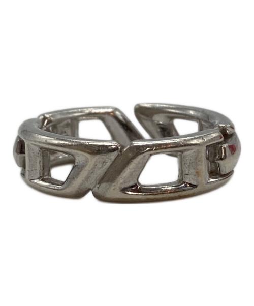 DIESEL（ディーゼル）DIESEL (ディーゼル) D Logo Sterling Silver Bamd Ring シルバー サイズ:11号の古着・服飾アイテム