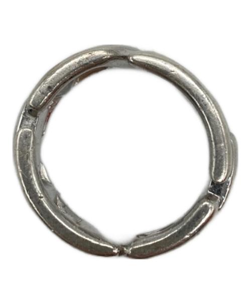 DIESEL（ディーゼル）DIESEL (ディーゼル) D Logo Sterling Silver Bamd Ring シルバー サイズ:11号の古着・服飾アイテム