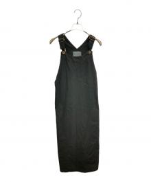 R.H.Vintage（ロンハーマン・ヴィンテージ）の古着「オーガニックコットン オーバー ジャンパースカート」｜ブラック