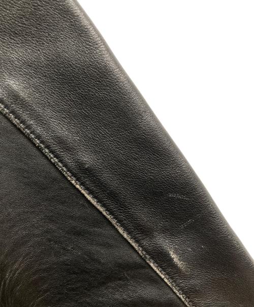 VAN（ヴァン）VAN (ヴァン) レザー切替スタジャン グリーン サイズ:Mの古着・服飾アイテム