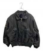 BA-TSUバツ）の古着「80～90ｓリバーシブルフライトジャケット」｜ブラック