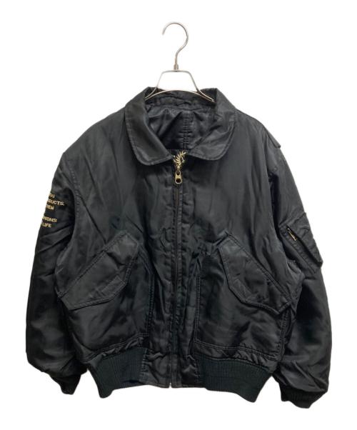 BA-TSU（バツ）BA-TSU (バツ) 80～90ｓリバーシブルフライトジャケット ブラック サイズ:Mの古着・服飾アイテム