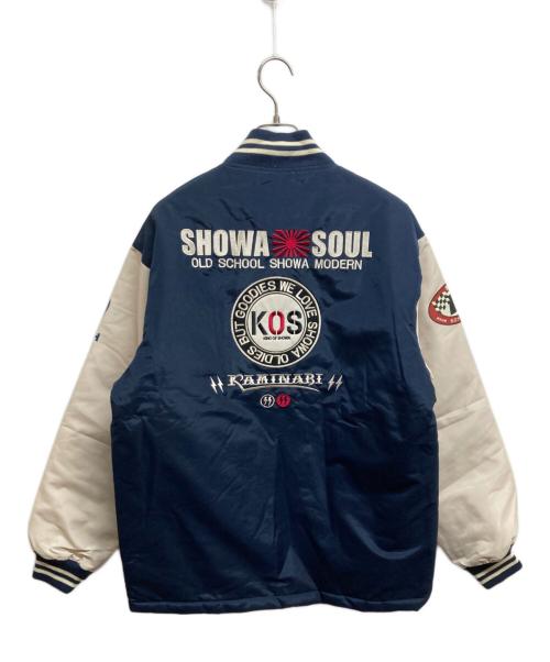 KAMINARI（カミナリ）KAMINARI (カミナリ) スタジャン ネイビー サイズ:Lの古着・服飾アイテム