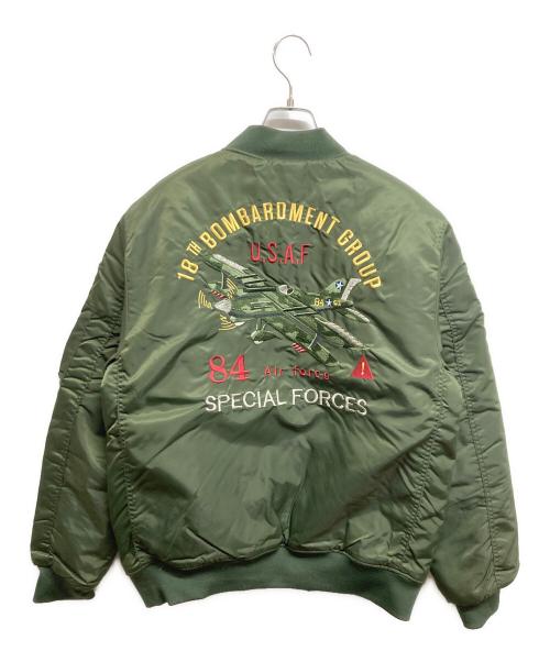 uaboni（ユアボニ）UABONI (ユアボニ) フライトジャケット カーキ サイズ:52の古着・服飾アイテム