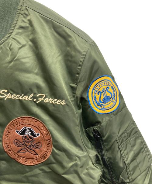 uaboni（ユアボニ）UABONI (ユアボニ) フライトジャケット カーキ サイズ:52の古着・服飾アイテム