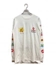 SUPREME（シュプリーム）の古着「SpongeBob Castelli Racing L/S Tee」｜ホワイト