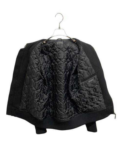 RUDE GALLERY（ルードギャラリー）RUDE GALLERY (ルードギャラリー) レザー切替ウールジャケット ブラック サイズ:4の古着・服飾アイテム