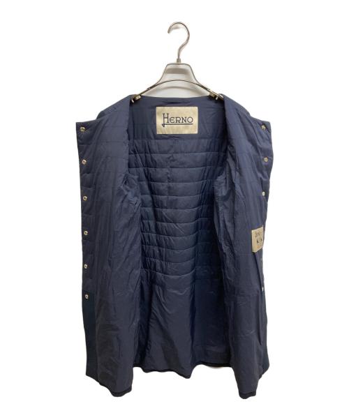 HERNO（ヘルノ）HERNO (ヘルノ) 切替キルティングダウンコート ネイビー サイズ:42の古着・服飾アイテム