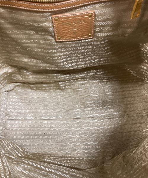 PRADA（プラダ）PRADA (プラダ) VIT.DAINO レザー トートバッグ ブラウンの古着・服飾アイテム