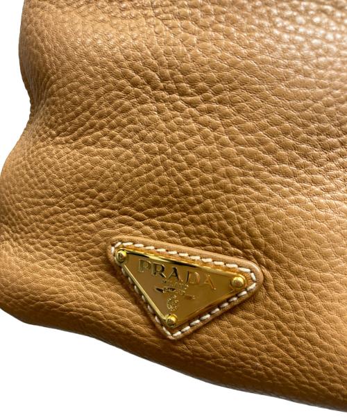 PRADA（プラダ）PRADA (プラダ) VIT.DAINO レザー トートバッグ ブラウンの古着・服飾アイテム