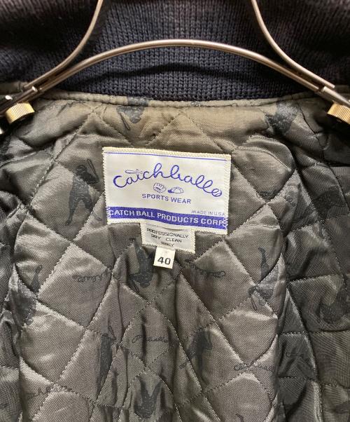 CATCH BALL（キャッチボール）CATCH BALL (キャッチボール) スタジャン ネイビー サイズ:40の古着・服飾アイテム