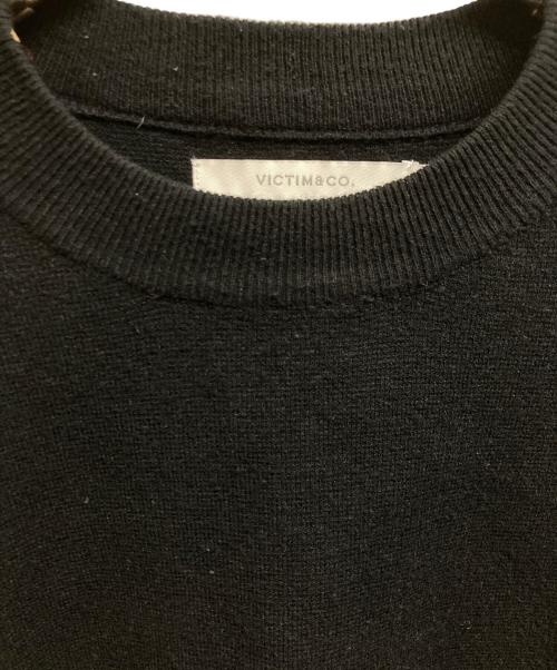 VICTIM（ヴィクティム）VICTIM (ヴィクティム) BASIC KNIT ブラック サイズ:Mの古着・服飾アイテム