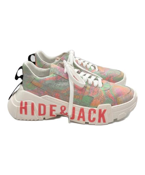 HIDE&JACK（ハイドアンドジャック）HIDE&JACK (ハイドアンドジャック) ローカットスニーカー ピンク サイズ:36の古着・服飾アイテム